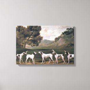 Toile Les reins dans un paysage rural (par George Stubbs