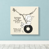 Toile Les rêves vous tiennent (Insitu (Plancher de Bois))