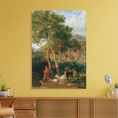 Toile Les rives du lac Lecco (Insitu(Salon))