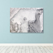 Toile Les rues glacées et nuageuses dans la mer d'Okhots (Insitu (Plancher de Bois))