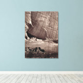 Toile Les ruines antiques du Canyon de Chelle, 1873 (a (Insitu (Plancher de Bois))