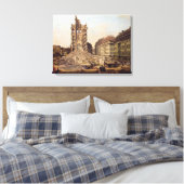 Toile Les ruines de l'ancienne Kreuzkirche, Dresde (Insitu(Chambre))