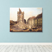 Toile Les ruines de l'ancienne Kreuzkirche, Dresde (Insitu (Plancher de Bois))