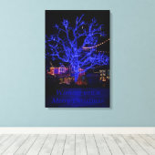 Toile Les salutations de l'arbre bleu (Insitu (Plancher de Bois))