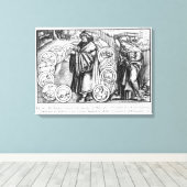 Toile Les sciences naturelles en présence de (Insitu (Plancher de Bois))