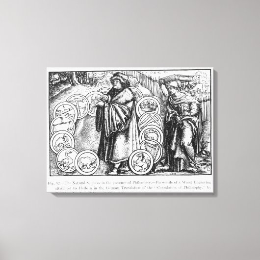 Toile Les sciences naturelles en présence de (Recto)