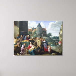 Toile Les sept actes de la pitié