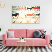 Toile Les sept vaches célestes et le taureau sacré (Insitu(Salon))