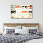 Toile Les sept vaches célestes et le taureau sacré (Insitu(Chambre))