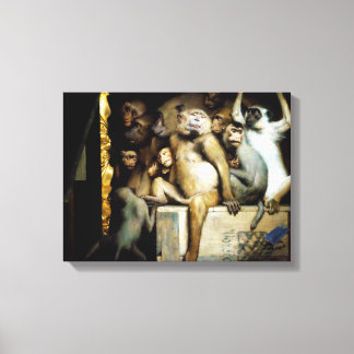 Toile Les singes comme juges d'art