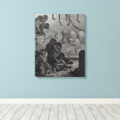 Toile Les singes de Londres (Insitu (Plancher de Bois))