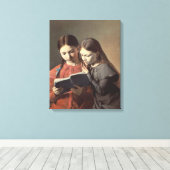 Toile Les Soeurs de l'Artiste Signe et Henriette (Insitu (Plancher de Bois))