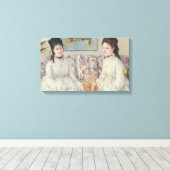 Toile Les Soeurs (par Berthe Morisot) (Insitu (Plancher de Bois))