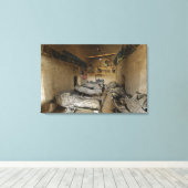 Toile Les soldats américains dorment dans une maison de  (Insitu (Plancher de Bois))