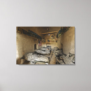 Toile Les soldats des USA dorment dans une maison