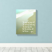 TOILE LES SOUVENIRS DE PLAGE SERONT DERNIERS POUR JAMAIS (Insitu (Plancher de Bois))