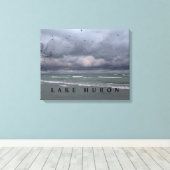 Toile Les squales de neige du lac Huron (Insitu (Plancher de Bois))