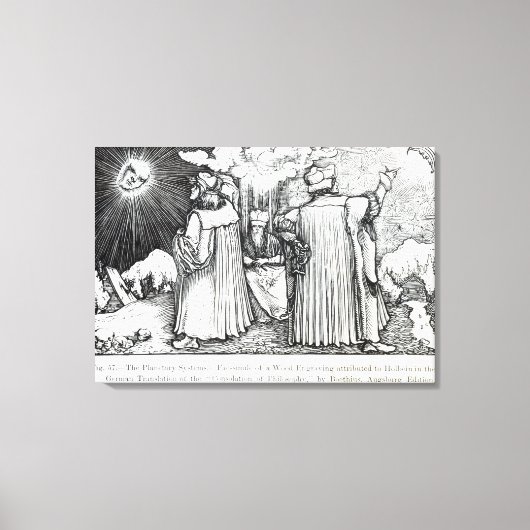 Toile Les systèmes planétaires (Recto)