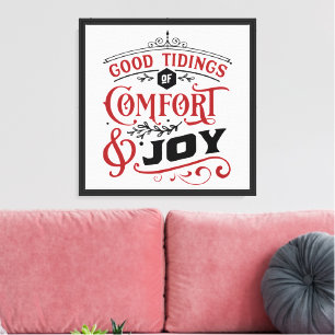 Toile Les tentations du confort et de la joie Noël agr