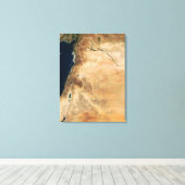 Toile Les terres d'Israël le long de la côte est (Insitu (Plancher de Bois))