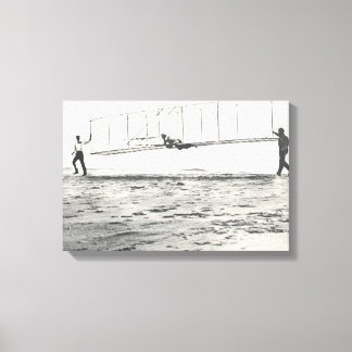 Toile Les tests de planeur de Wright Brothers