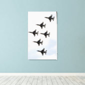 Toile Les Thunderbirds forment une formation Delta de 6  (Insitu (Plancher de Bois))