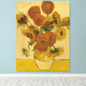 Toile Les tournesols de Vincent van Gogh, 1878 (Insitu (Plancher de Bois))