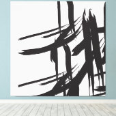 Toile Les traits noirs, par ©Lorena Depante (Insitu (Plancher de Bois))