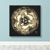 Toile Les Trois Hares (Insitu (Plancher de Bois))