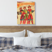Toile Les Trois Mages, détail de la Nativité (Insitu(Chambre))