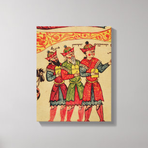 Toile Les trois Magi, détail de la nativité