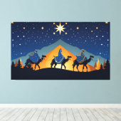 Toile Les Trois Sages sur les chameaux (Insitu (Plancher de Bois))