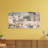 Toile Les troupes américaines sous le général Doniphan (Insitu(Salon))