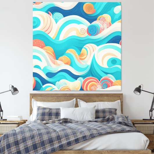Toile les vagues de l'océan (Insitu(Chambre))