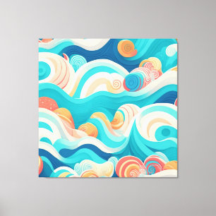 Toile les vagues de l'océan