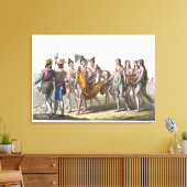 Toile Les veuves amérindiennes s'adressent à leur chef d (Insitu(Salon))