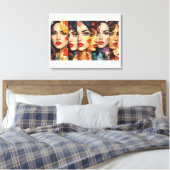 Toile Les visages de la beauté (Insitu(Chambre))