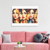 Toile Les visages de la beauté (Insitu(Salon))