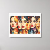 Toile Les visages de la beauté (Recto)