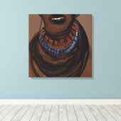 Toile Les visages des peuples d'Afrique (Insitu (Plancher de Bois))