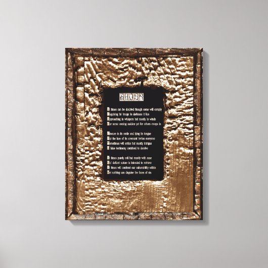 Toile Les visages du péché (Recto)