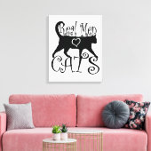 Toile Les vrais hommes aiment les chats (Insitu(Salon))