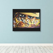 Toile Les yeux des Cemi (Insitu (Plancher de Bois))