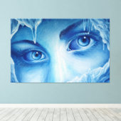 Toile Les yeux froids de l'hiver (Insitu (Plancher de Bois))