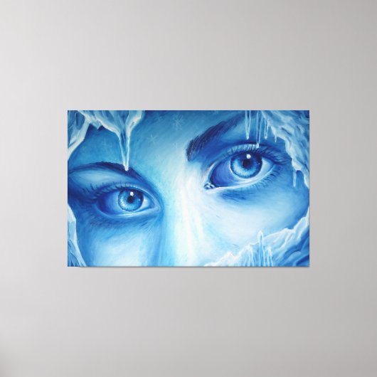 Toile Les yeux froids de l'hiver (Recto)