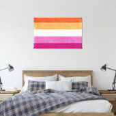 Toile Lesbian Pride et support drapeaux couleurs Art (Insitu(Chambre))
