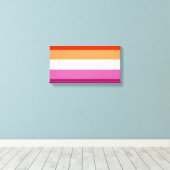 Toile Lesbian Pride Flag LGBTQ (Insitu (Plancher de Bois))