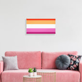 Toile Lesbian Pride Flag LGBTQ (Insitu(Salon))