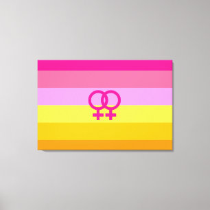 Toile Lesbienne Dawn Pride Femmes qui aiment les femmes