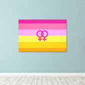 Toile Lesbienne Dawn Pride Femmes qui aiment les femmes (Insitu (Plancher de Bois))